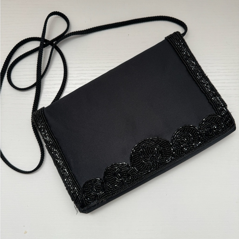 Vintage satin clutch